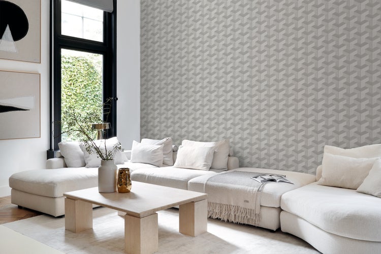Origin Wallcoverings Tapete 3D-Muster Grau - 50 x 900 cm - 347999