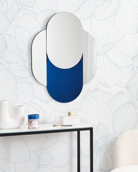 Wandspiegel CHAILLON 60 cm 80 cm Blau