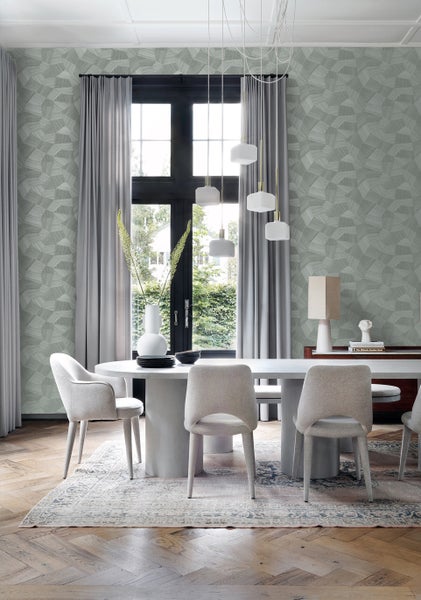 Origin Wallcoverings Tapete 3D-Muster Blaugrau - 53 cm x 10.05 m - 347820