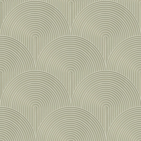 ESTAhome Tapete 3D Muster Grün - 50 x 900 cm - 131105
