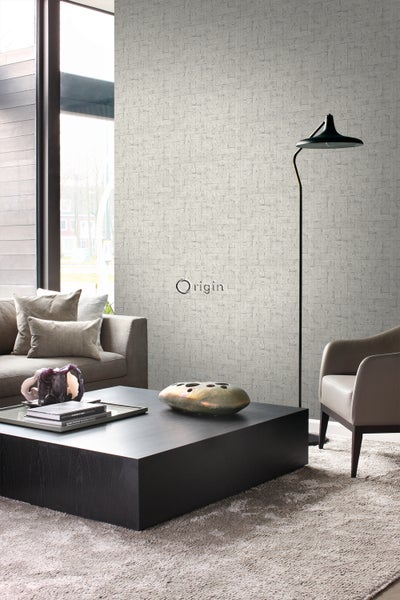 Origin Wallcoverings Tapete Backstein-Optik Beigebraun - 53 cm x 10.05 m - 347569