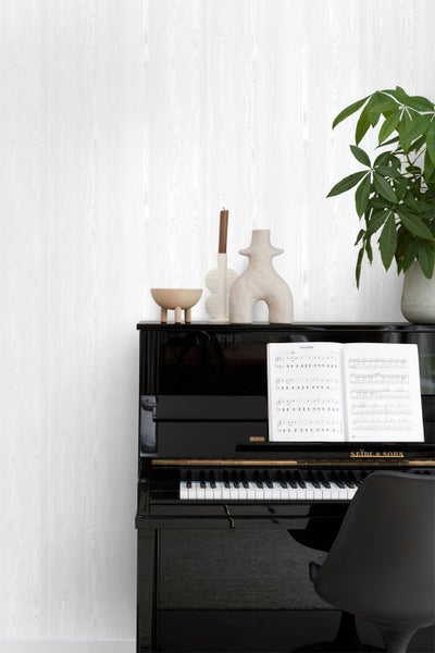 Origin Wallcoverings Tapete Holzoptik Grauweiß - 53 cm x 10.05 m - 347533