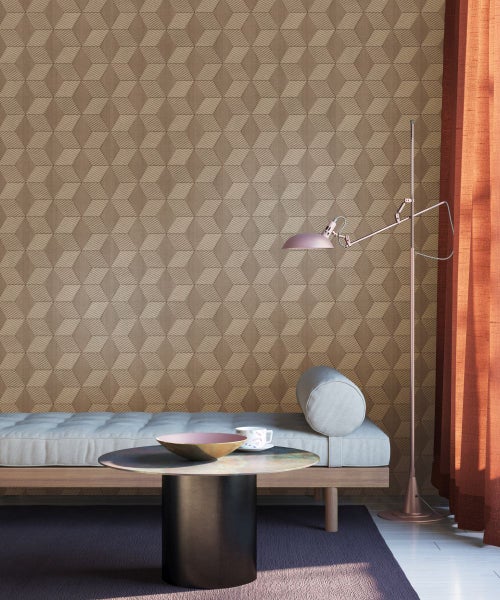 Masureel Tapete 3D Muster Rosa - 53 cm x 10.05 m - 630708