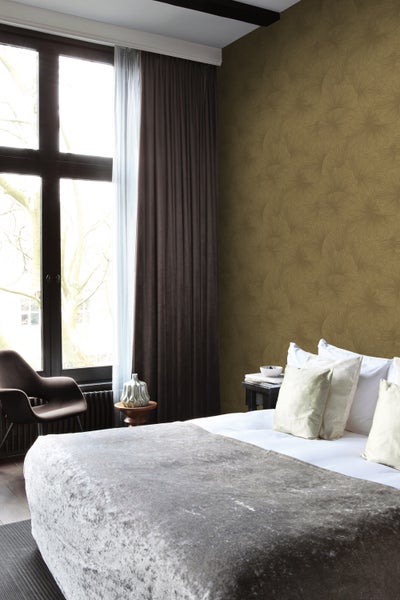Origin Wallcoverings Tapete 3D Muster Blätter Gold - 50 x 900 cm - 348010