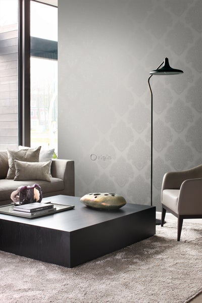Origin Wallcoverings Tapete Ornamente Taupe - 53 cm x 10.05 m - 345915