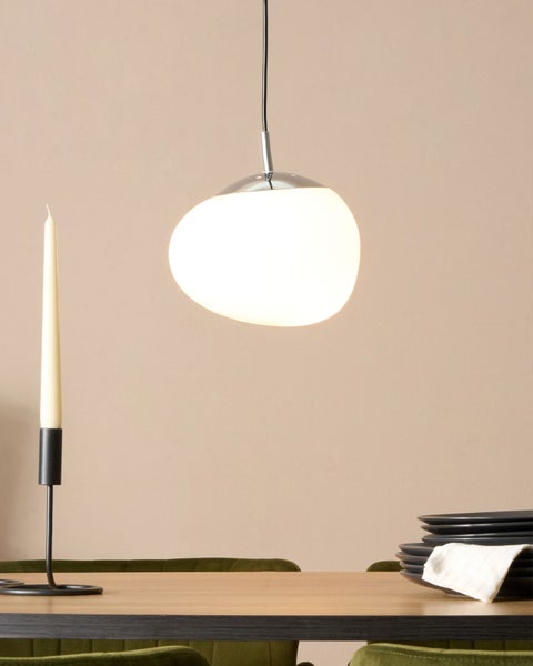 Hängeleuchte LIFFEL Glas Weiß