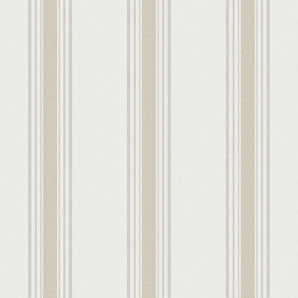 Sanders und Sanders Tapete Streifen Beige und Grau - 53 cm x 10.05 m - 640666
