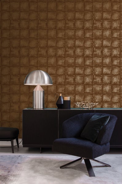 Origin Wallcoverings Tapete Uni Kupferbraun - 53 cm x 10.05 m - 326312