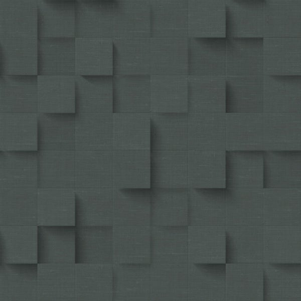 Origin Wallcoverings Tapete 3D-Würfel Antrazitgrau - 50 x 900 cm - 347900