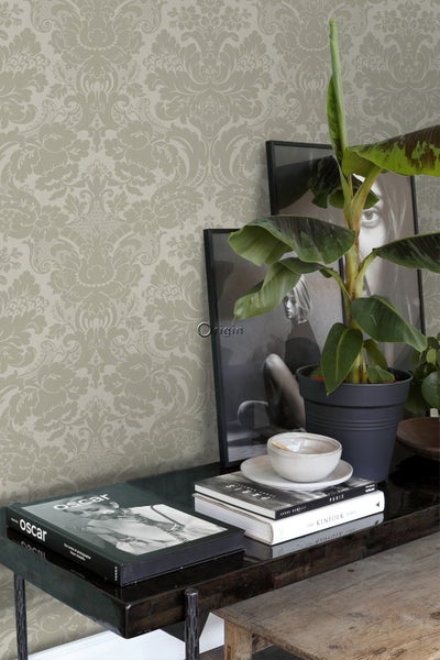 Origin Wallcoverings Tapete Ornamente Hellbraun - 53 cm x 10.05 m - 347034