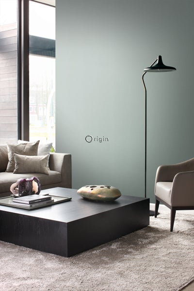 Origin Wallcoverings Tapete Metall-Optik Lagunengrün - 53 cm x 10.05 m - 347601