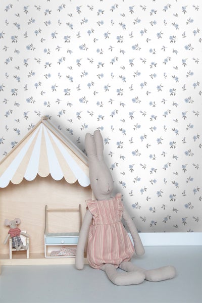 Sanders und Sanders Tapete Blumen Blau - 50 x 900 cm - 935397