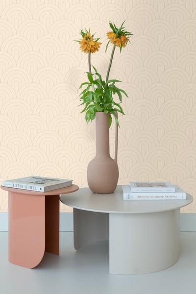 ESTAhome Tapete Art Decó Muster Beige - 50 x 900 cm - 139777