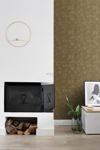 ESTAhome Tapete 3D-Muster Bronze - 50 x 900 cm - 139326