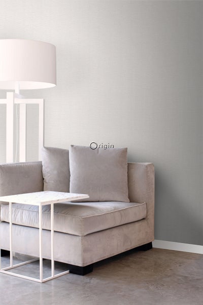 Origin Wallcoverings Tapete Leinen-Optik Hellbeige - 53 cm x 10.05 m - 347374