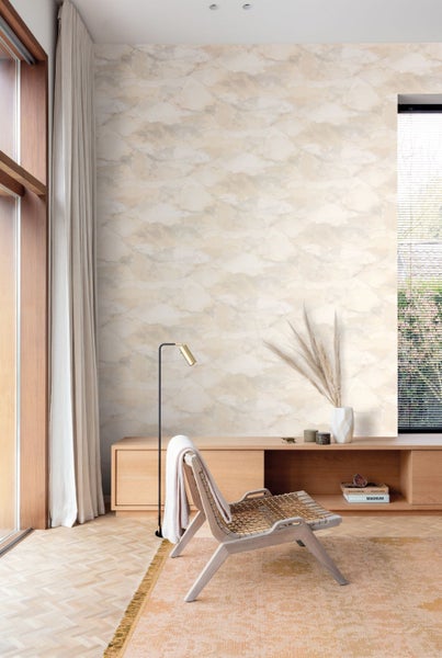Masureel Tapete Wolken Gelb - 53 cm x 10.05 m - 631971