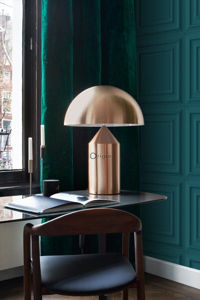 Origin Wallcoverings Tapete Holzwandverkleidung Petrolblau - 53 cm x 10.05 m - 347813
