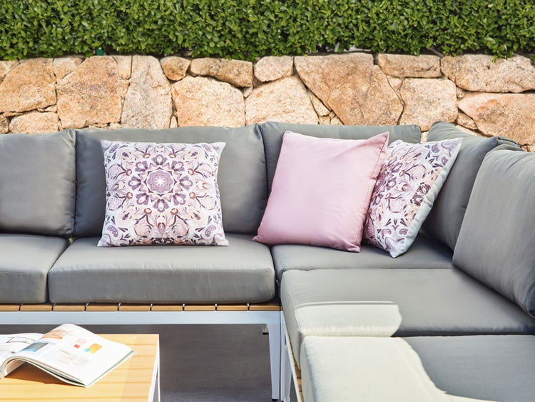 Gartenkissen 3er Set SAMMIT Orientalisches Muster 45 x 45 cm Bunt
