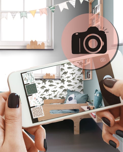 Tapete mit Dinosaurier Motiven