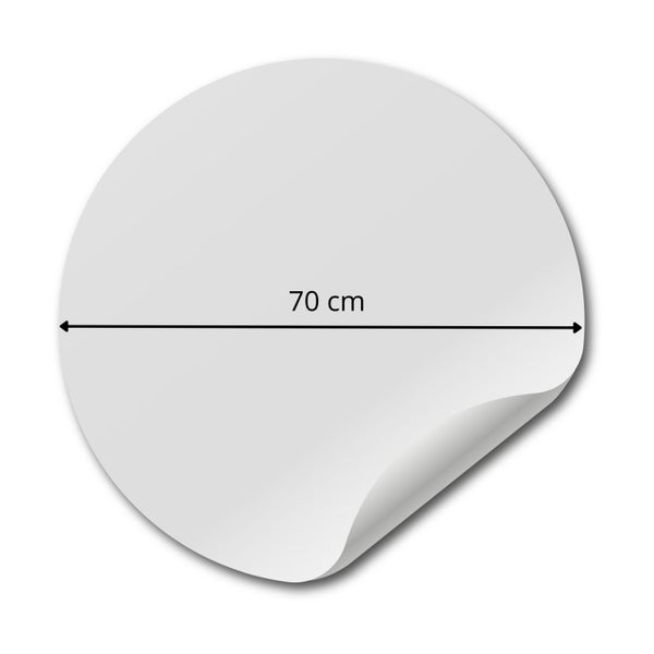 ESTAhome selbstklebende runde Tapete Bären Hellgrau - Ø 70 cm - 158976