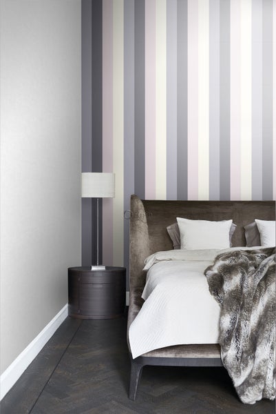 Origin Wallcoverings Tapete Streifen Lila und Violett - 53 cm x 10.05 m - 346517