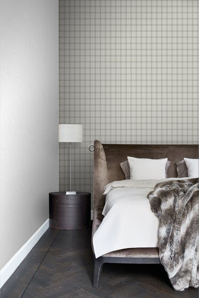 Origin Wallcoverings Tapete Karomuster Beige - 0,53 x 10,05 m - 347620