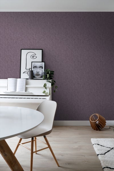 ESTAhome Tapete grafische Linien mauve-violett - 50 x 900 cm - 131416