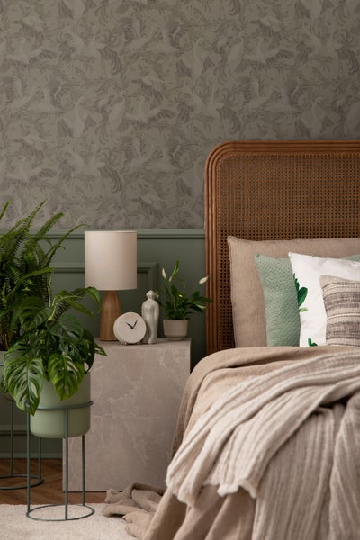 Tapetenrolle mit Kranichmuster