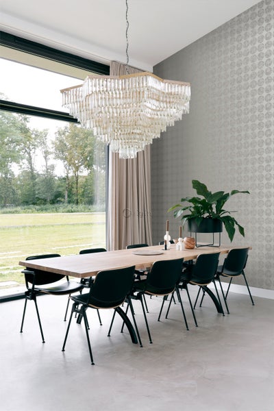 Origin Wallcoverings Tapete große verwitterte Kugeln Dunkelgrau - 53 cm x 10.05 m - 347609