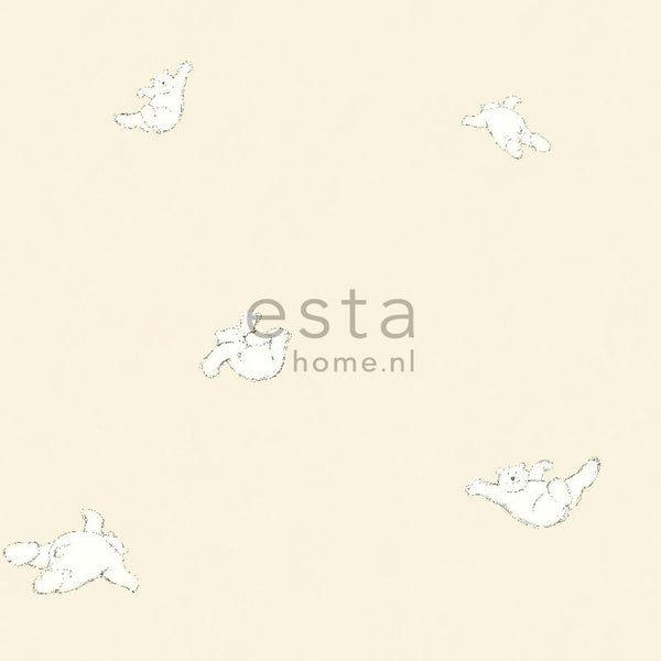 ESTAhome Tapete Bären Beige - 53 cm x 10.05 m - 137301