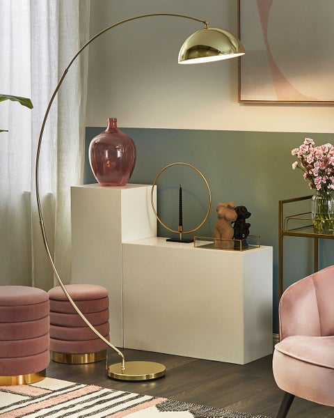 Stehlampe KAMA Metall Gold