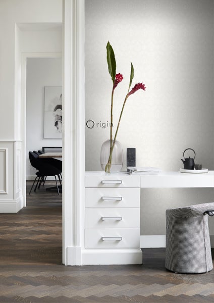 Origin Wallcoverings Tapete Ornamente Weiß - 53 cm x 10.05 m - 346240