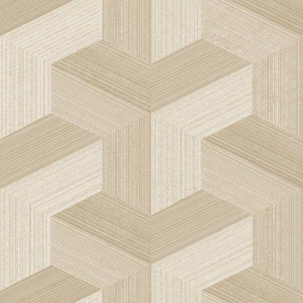 Origin Wallcoverings Tapete 3D-Muster Beige - 53 cm x 10.05 m - 347949