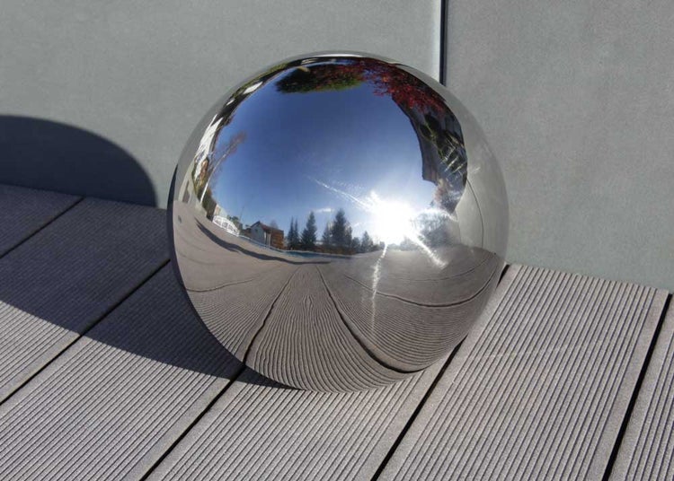 Edelstahlkugel Gartenkugel Dekokugel SferaInox 35cm glossy 10800