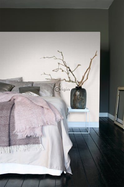 Origin Wallcoverings Tapete Leinen-Optik Hellbeige - 53 cm x 10.05 m - 347374