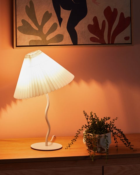Tischlampe ALWERO Metall Weiß