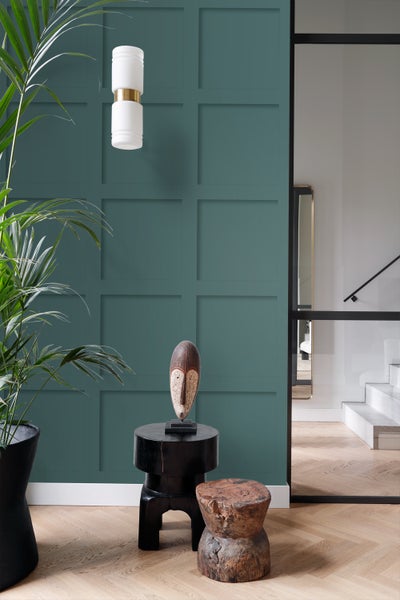 Origin Wallcoverings Tapete Holzwandverkleidung Petrolblau - 50 x 900 cm - 347956
