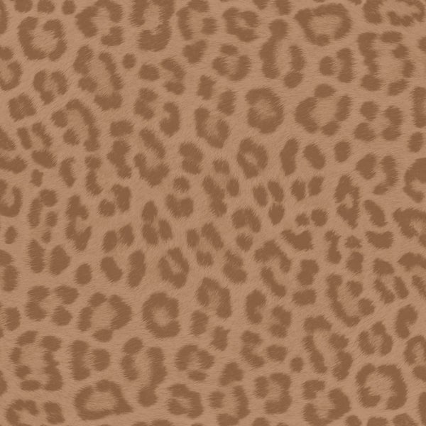 ESTAhome Tapete Leopardenmuster Terrakottabraun - 50 x 900 cm - 139968