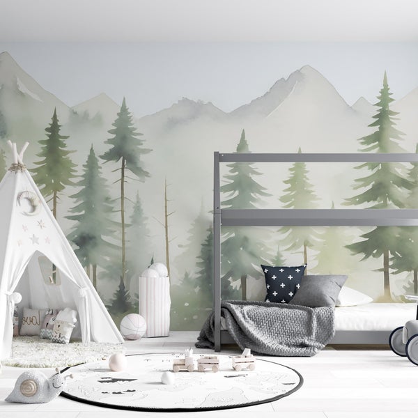 Kindertapete Nebelwald 600 x 280 cm