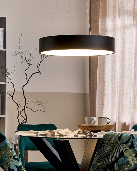 LED Hängeleuchte LENYA Metall Schwarz
