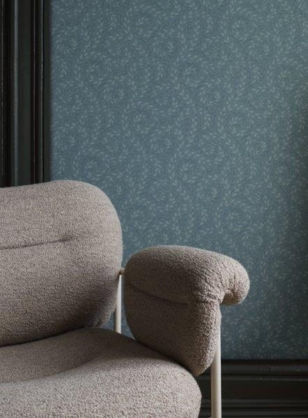 Borastapeter Tapete Blätter Graublau - 53 cm x 10.05 m - 660952