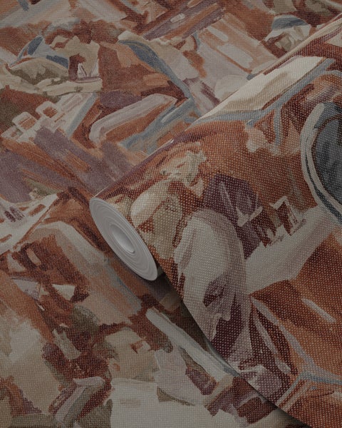Origin Wallcoverings Tapete figurative Motive Rostbraun - 53 cm x 10.05 m - 347420
