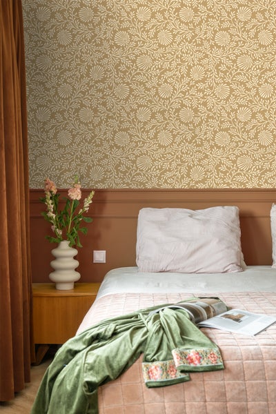 ESTAhome Tapete Blumenmuster Beige - 50 x 900 cm - 131513