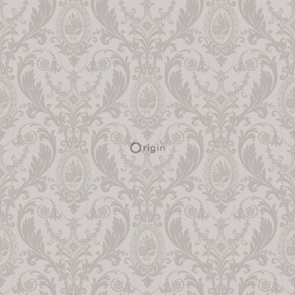 Origin Wallcoverings Tapete Ornamente Grau - 53 cm x 10.05 m - 346217