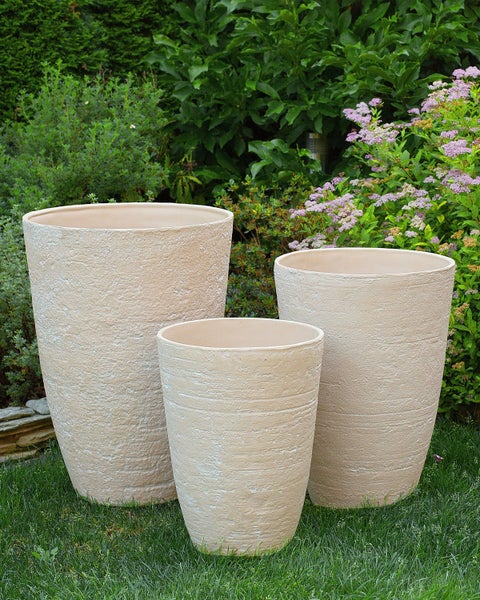Blumenkübel CAMIA 35 cm Beige