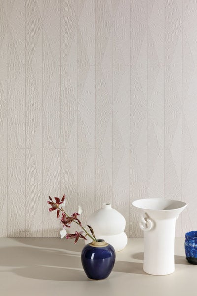 Masureel Tapete geometrisches Motiv Grau - 53 cm x 10.05 m - 631071
