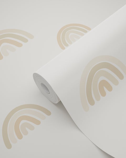 ESTAhome Tapete Regenbogen Beige - 53 cm x 10.05 m - 139685
