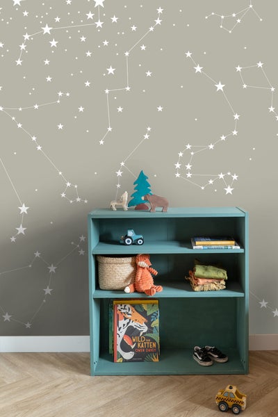 ESTAhome Fototapete sternenklare Nacht Taupe - 200 x 279 cm - 158705