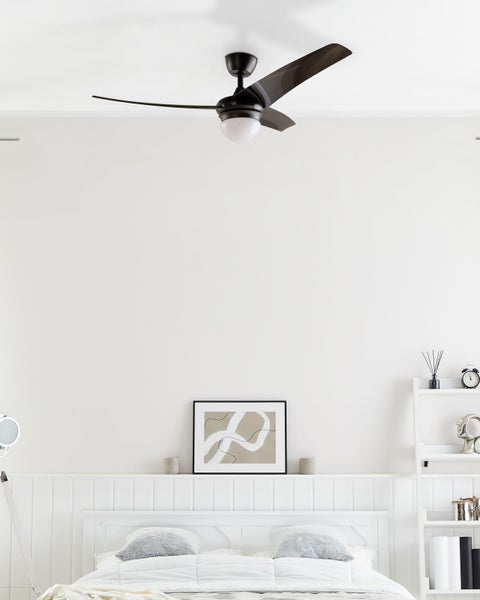 Deckenventilator mit Licht JIBOA mit Fernbedienung Schwarz