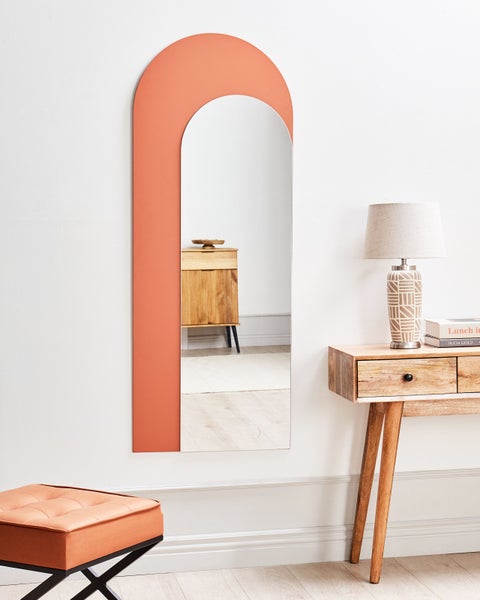 Wandspiegel GROISES 55 cm 140 cm Orange